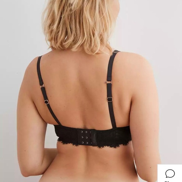 Aerie Real Power Plunge Eyelash Lace Push Up Bra - Picture 8 of 8